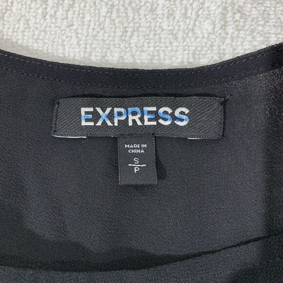 Express Nwt Black And Gold Mini Dress Size Small New Years Eve Party - Picture 7 of 8